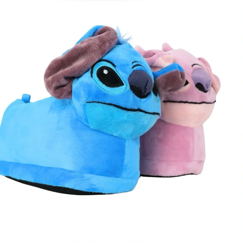 Stitch and‎ Angel 3D Character Scuff Slippers! NWT! Size 2/3 Little Girls!